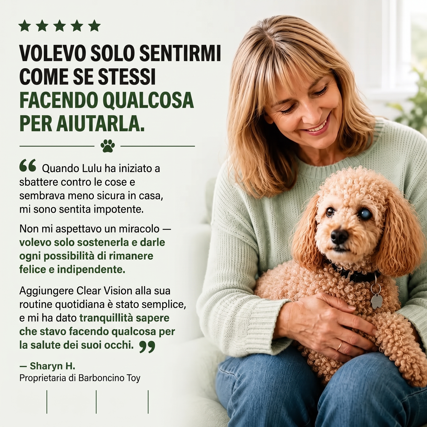 Cataratta Clear Vision – Gocce Antiossidanti per la Vista del Cane
