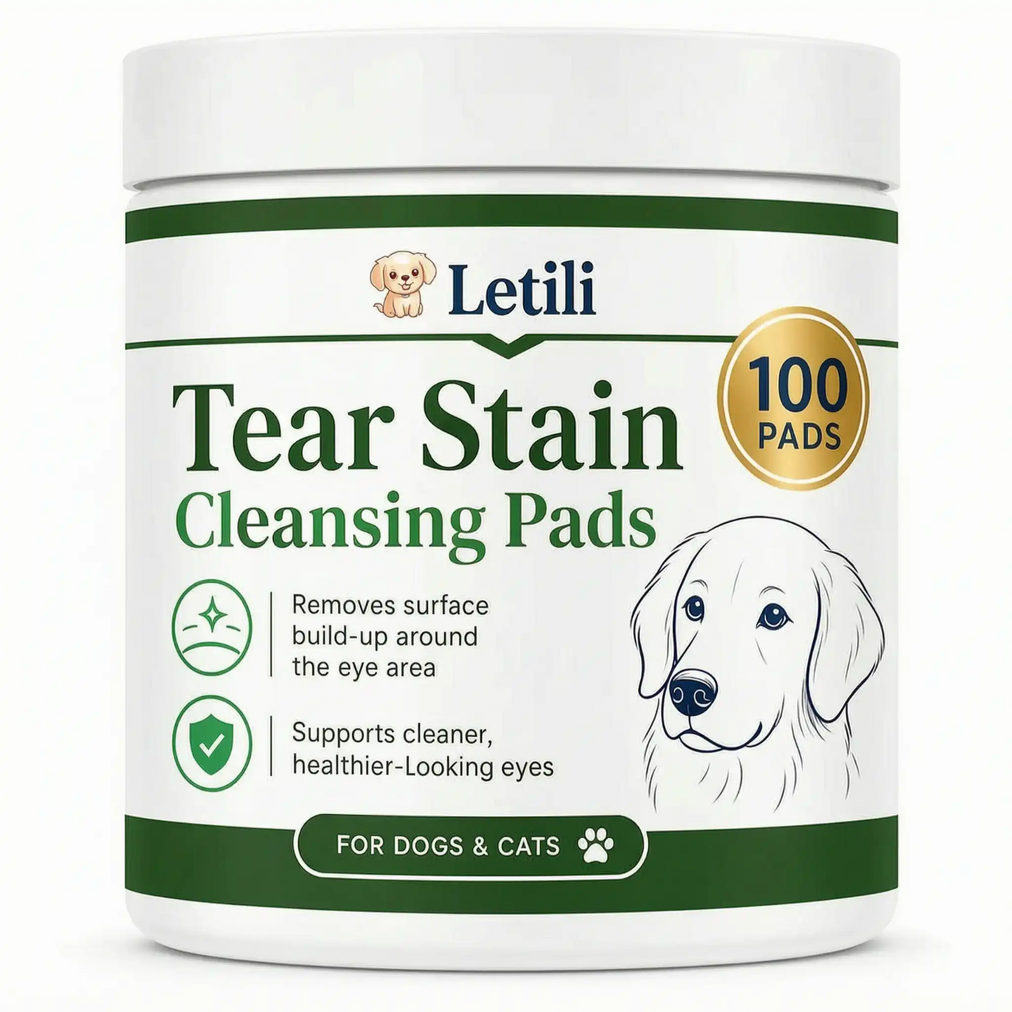 Letili Senior Dog Eye-Care Wipes