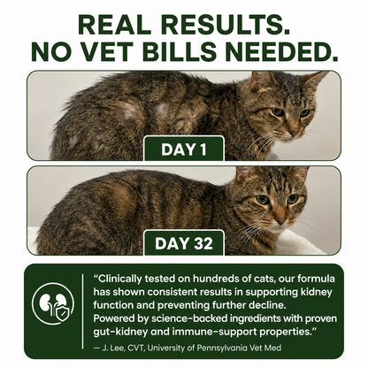 End Your Cat's Kidney Decline & Restore Their Energy While Adding YEARS To Their Lifespan & Saving Thousands on Vet Bills with Just 2 Drops Daily!*