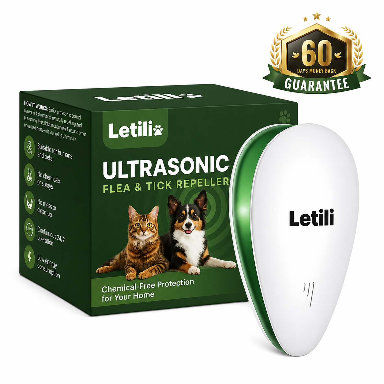 Say Goodbye To Chemical Exposure, Costly Treatments and Recurring Fleas with Letili