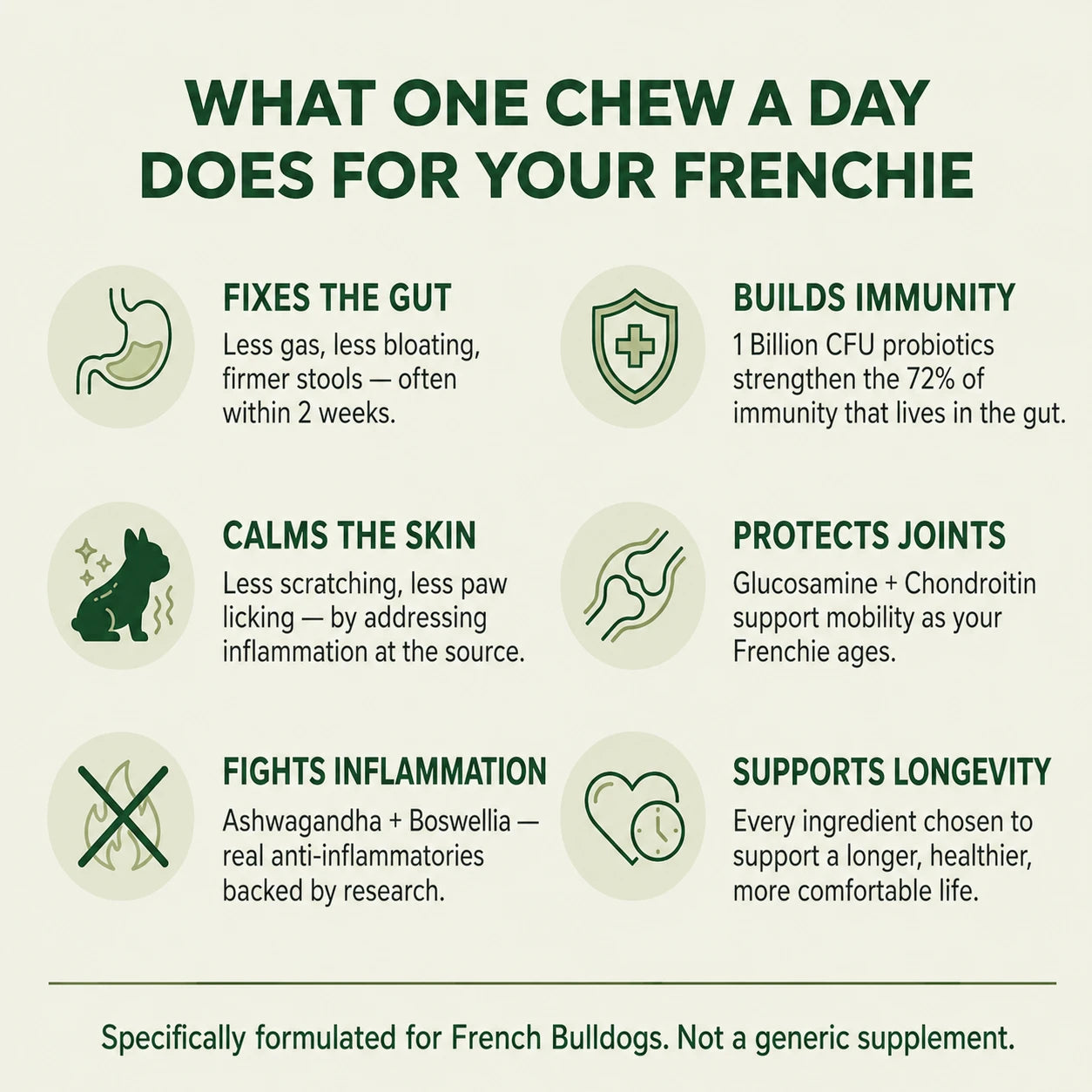 Letili French Bulldog Longevity Chews