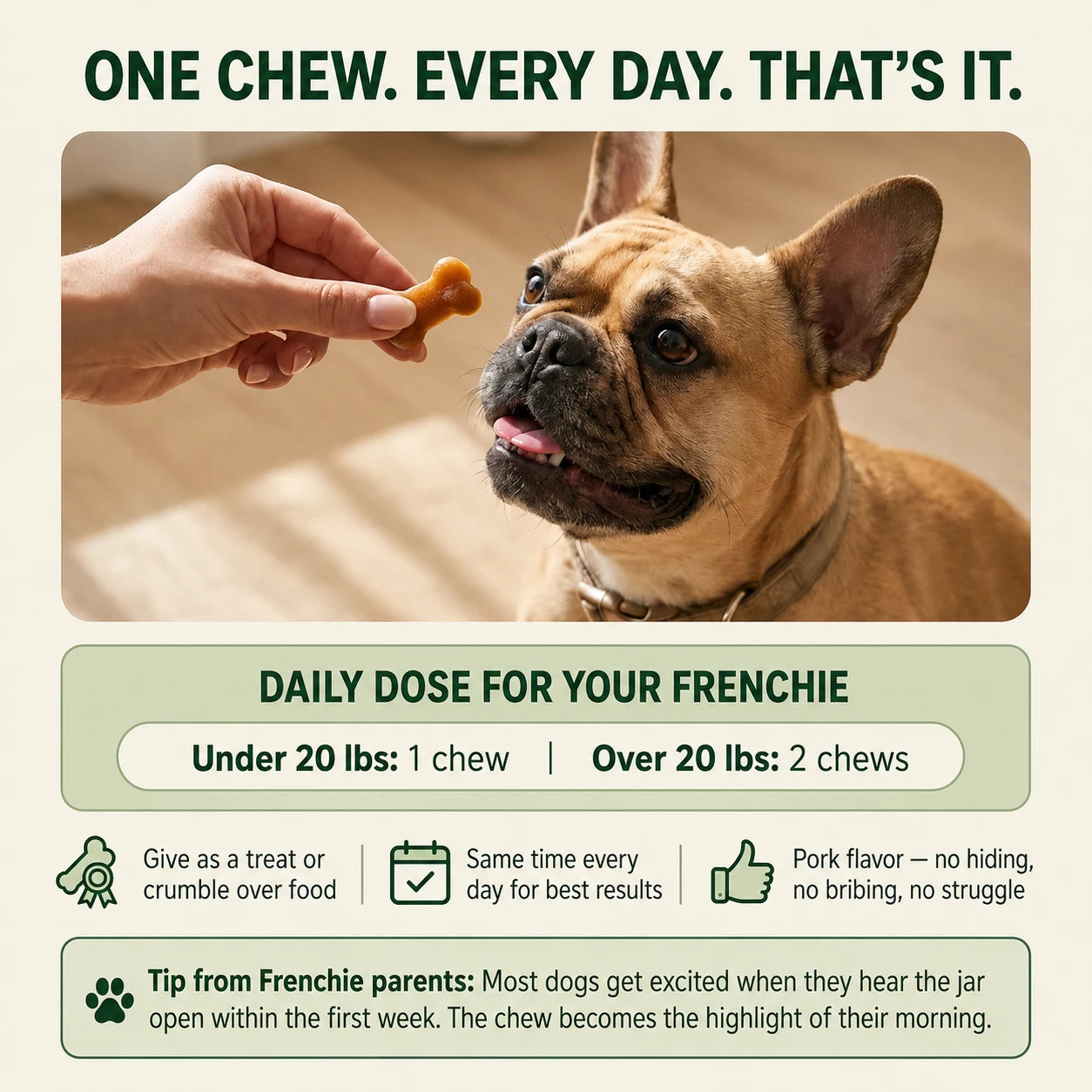 Letili French Bulldog Longevity Chews