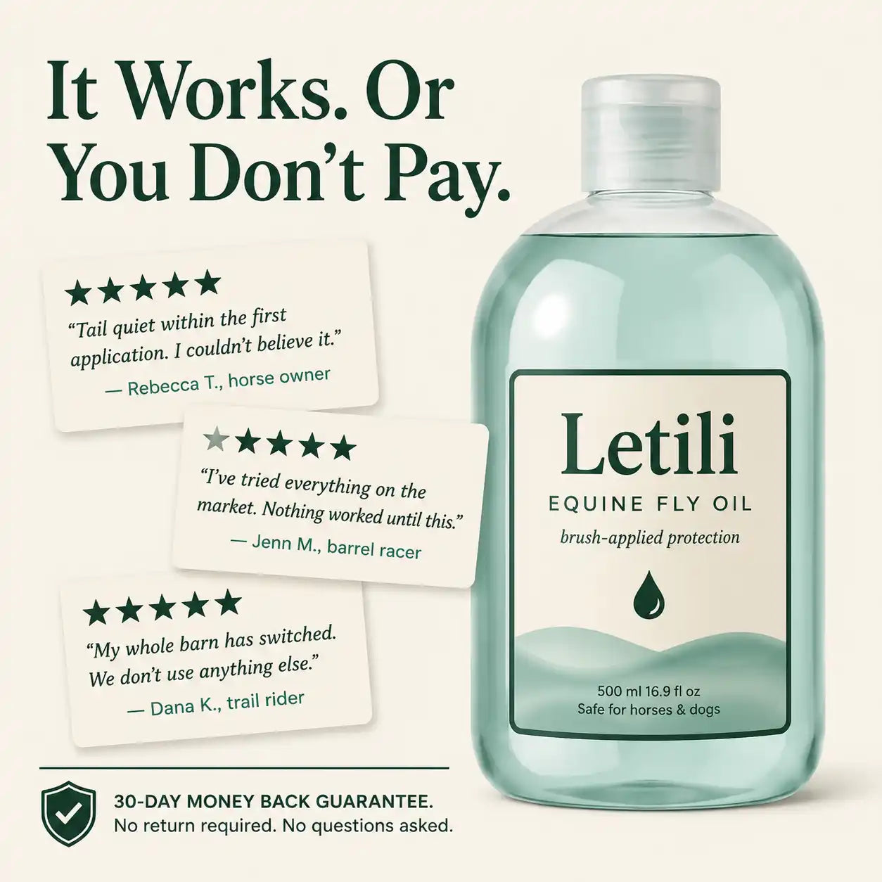 Letili Equine fly oil