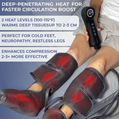 LegRevive™ PRO - Leg Air Compression Boots With Heat & 3 Massage Modes