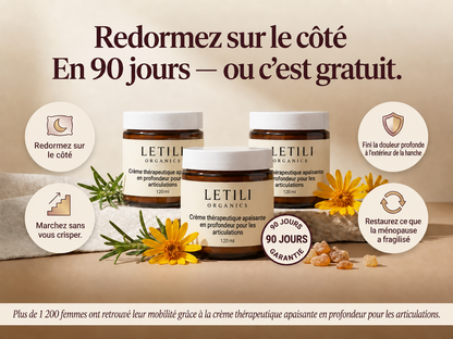 2X | Letili Organics Crème apaisante en profondeur pour les articulations | MP