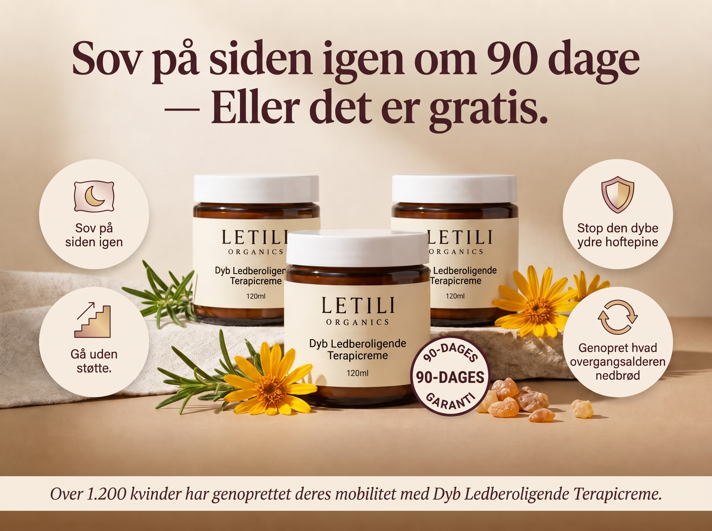 Letili Organics Dybdevirkende Ledcreme – Beroligende Lindring | MP