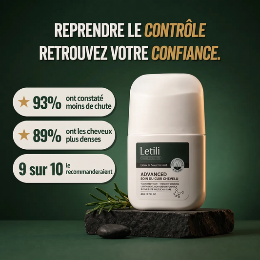 Rosemary + Biotine : Huile Capillaire Anti-Chute pour Cheveux Clairsemés Letili
