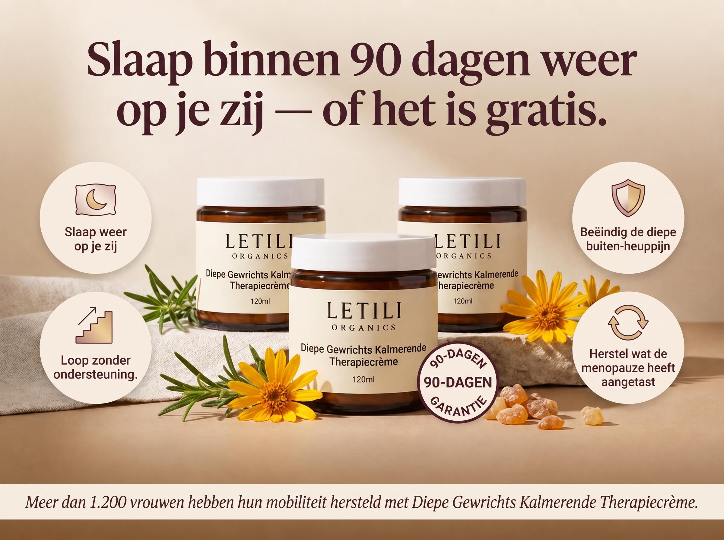 Letili Organics Verzachtende Gewrichtscrème – Diepwerkende Verzorging