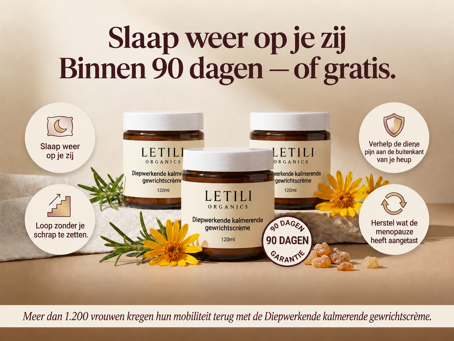 Letili Organics Diepwerkende Kalmerende Gewrichtscrème | MP