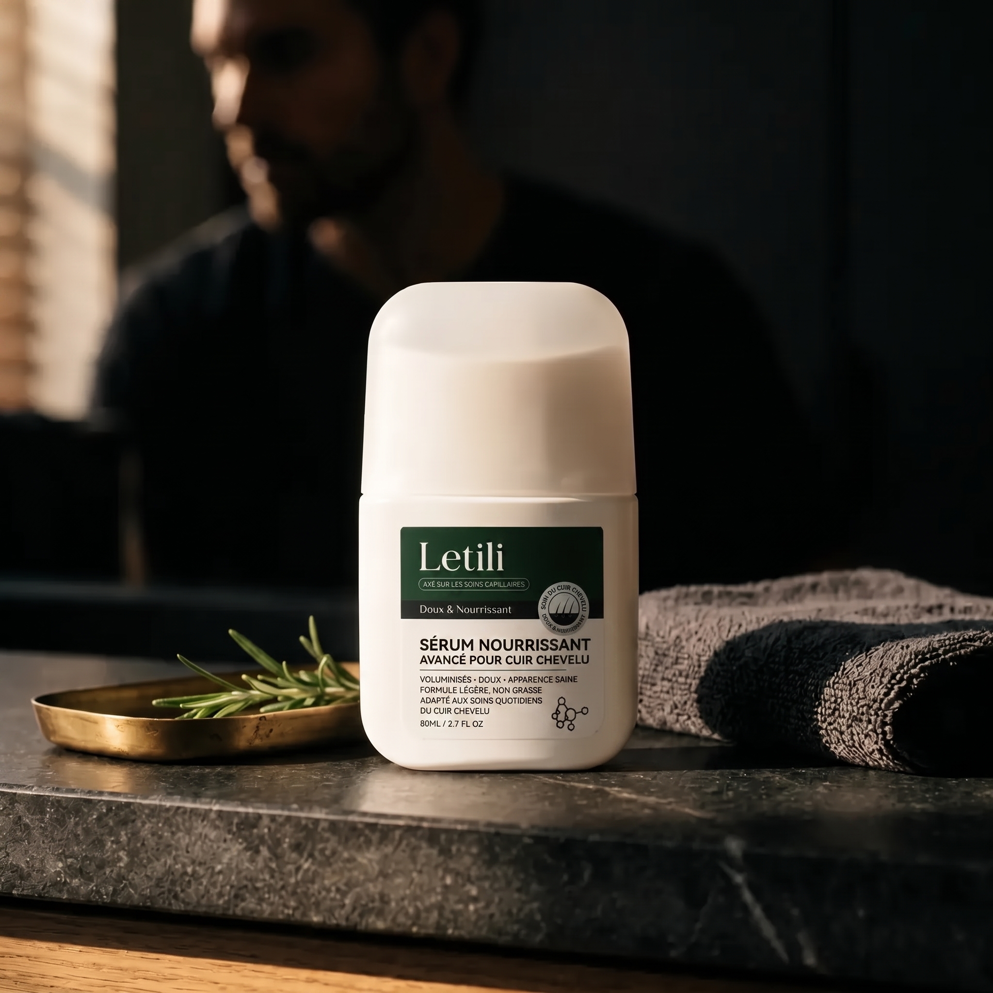 Rosemary + Biotine : Huile Capillaire Anti-Chute pour Cheveux Clairsemés Letili