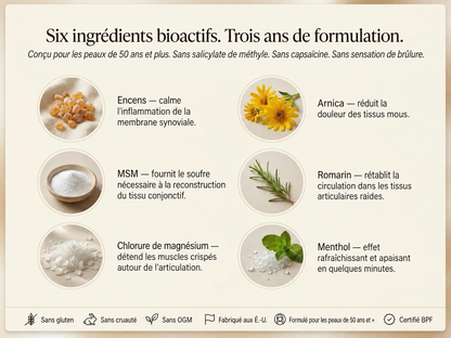 2X | Letili Organics Crème apaisante en profondeur pour les articulations | MP