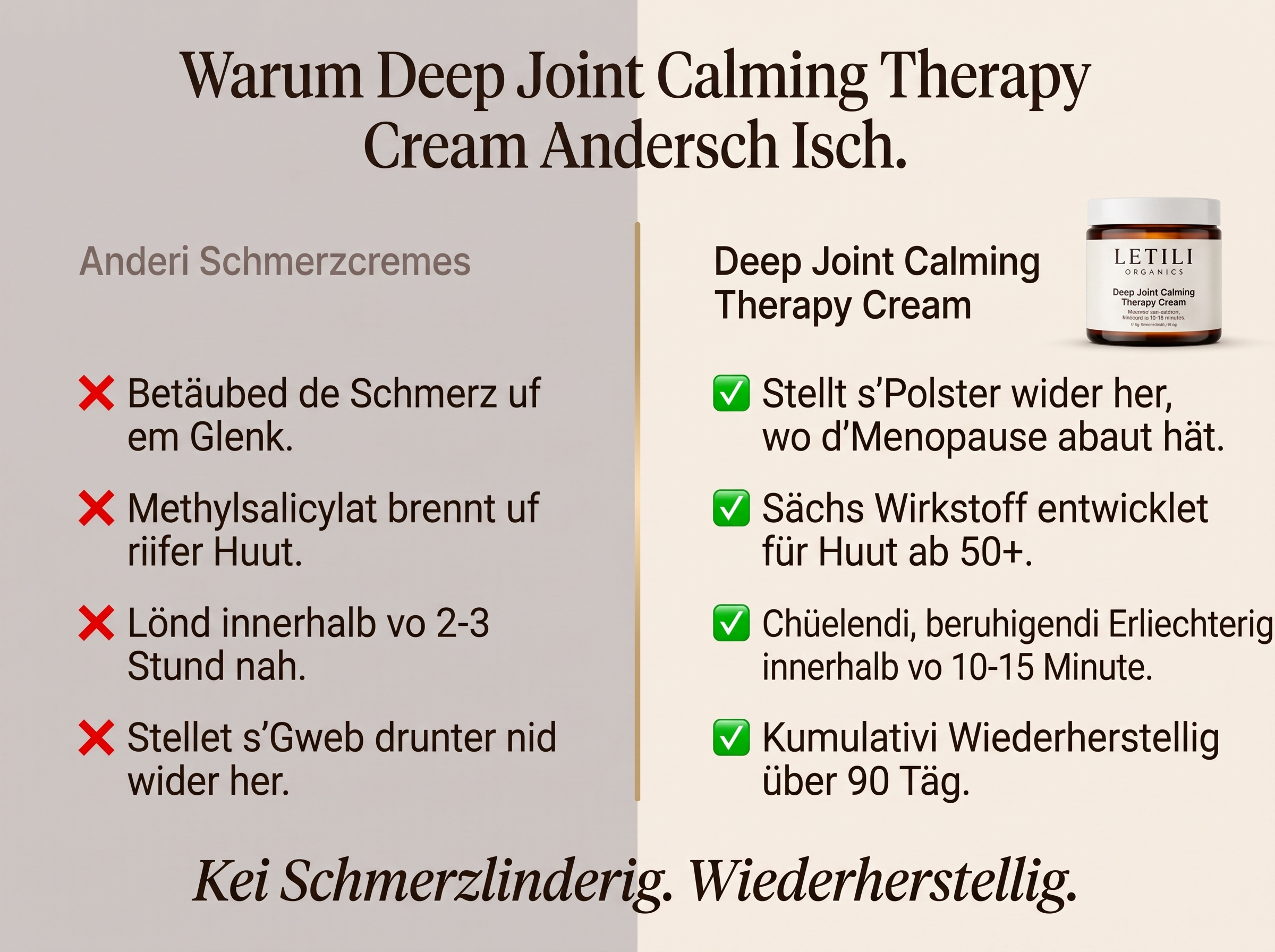 Letili Organics Gelenk-Intensivcreme – tiefenwirksame Beruhigung für strapazierte Gelenke | MP